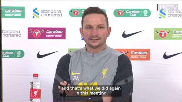 Lijnders: 'We all have to respect recovery.'